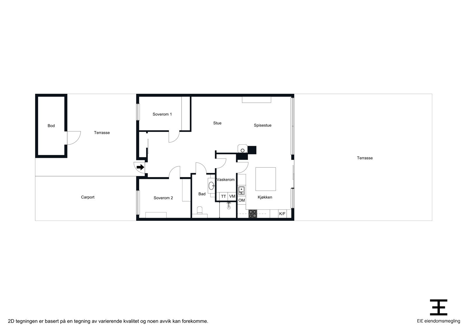 Plantegning Neste Nakken 2B Galleribilde