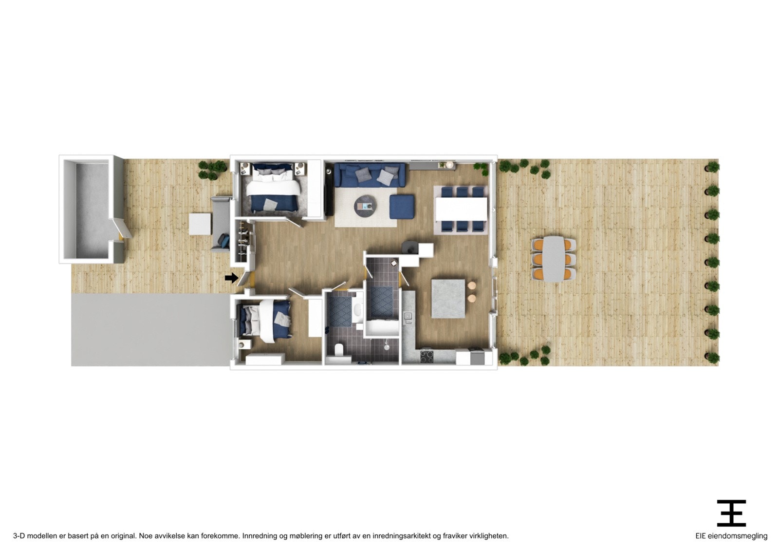 Plantegning Nedste Nakken 2B Galleribilde