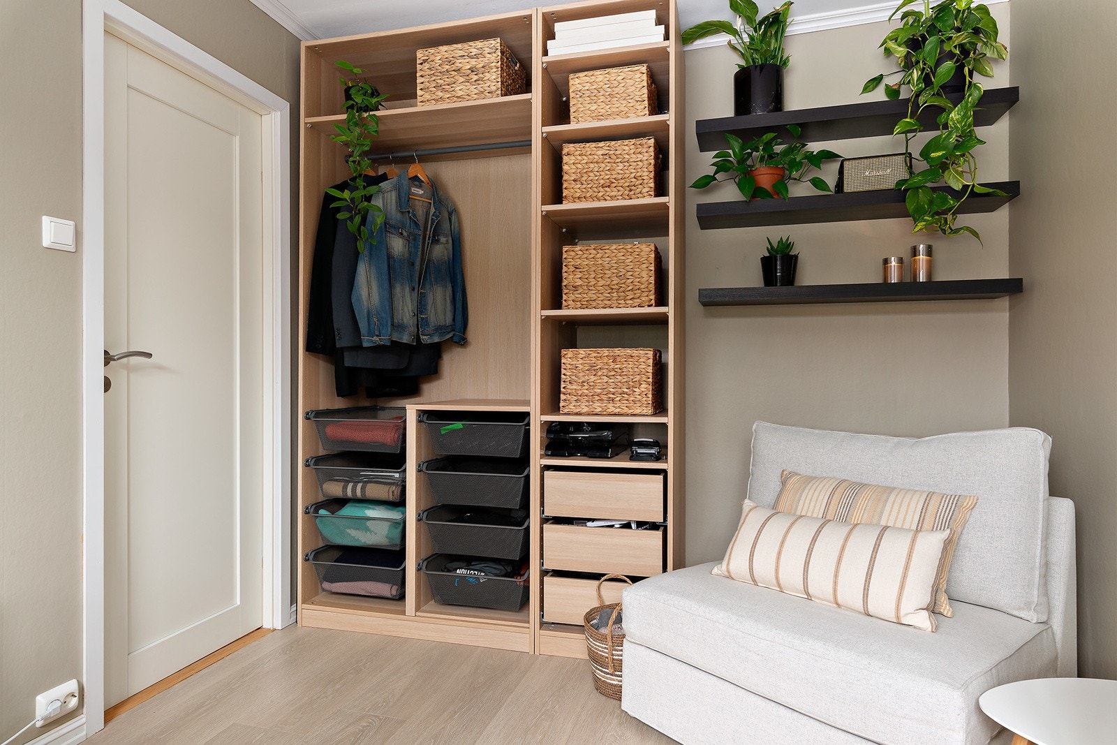 Her er det selvsagt også gode garderobeløsninger. Galleribilde