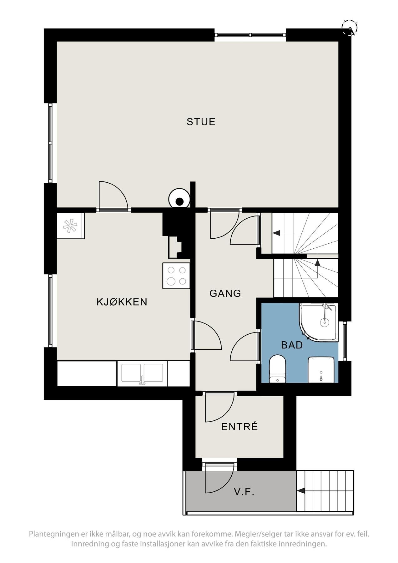 Plantegning hovedplan Galleribilde