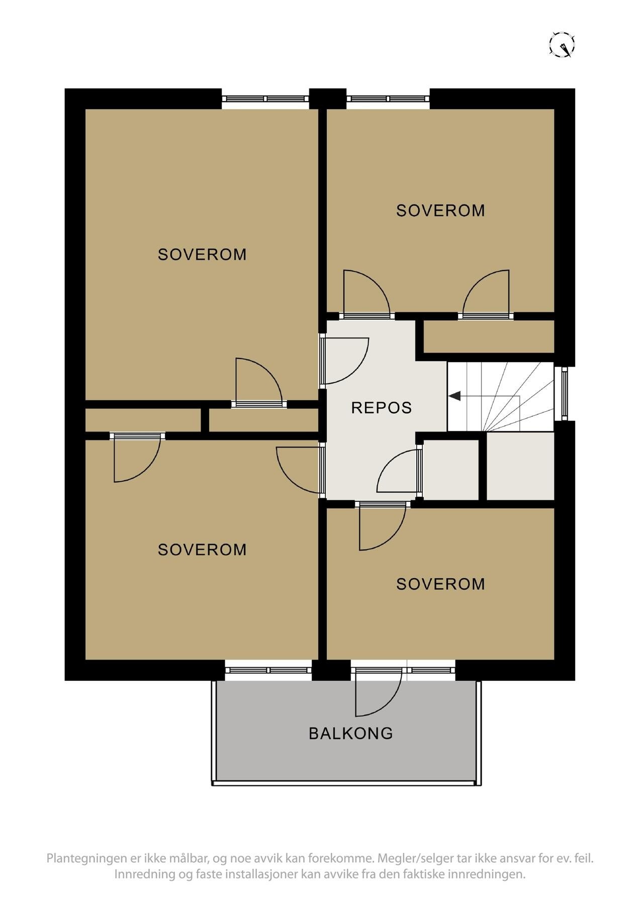 Plantegning loft Galleribilde