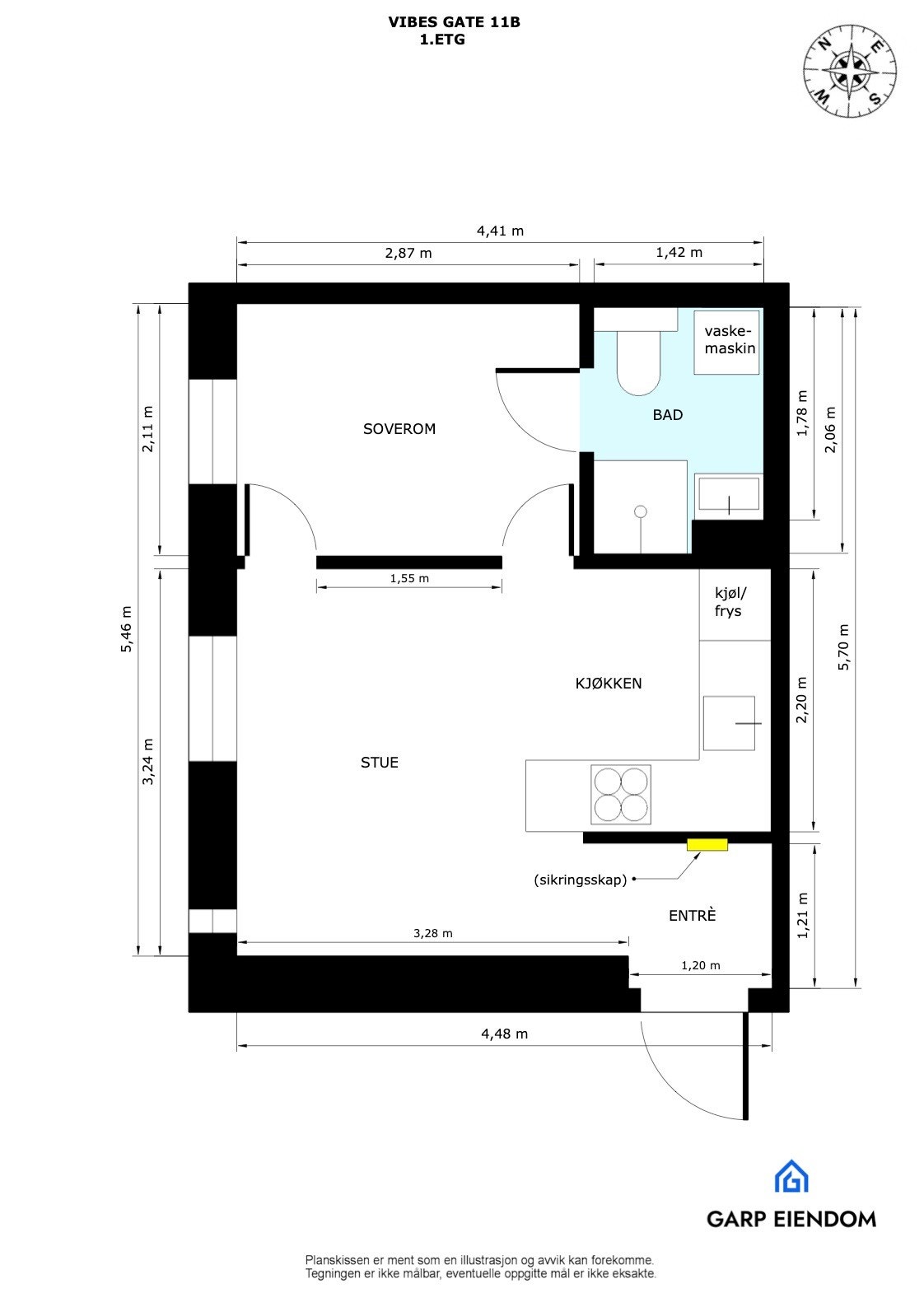 Dagens planløsning. Galleribilde