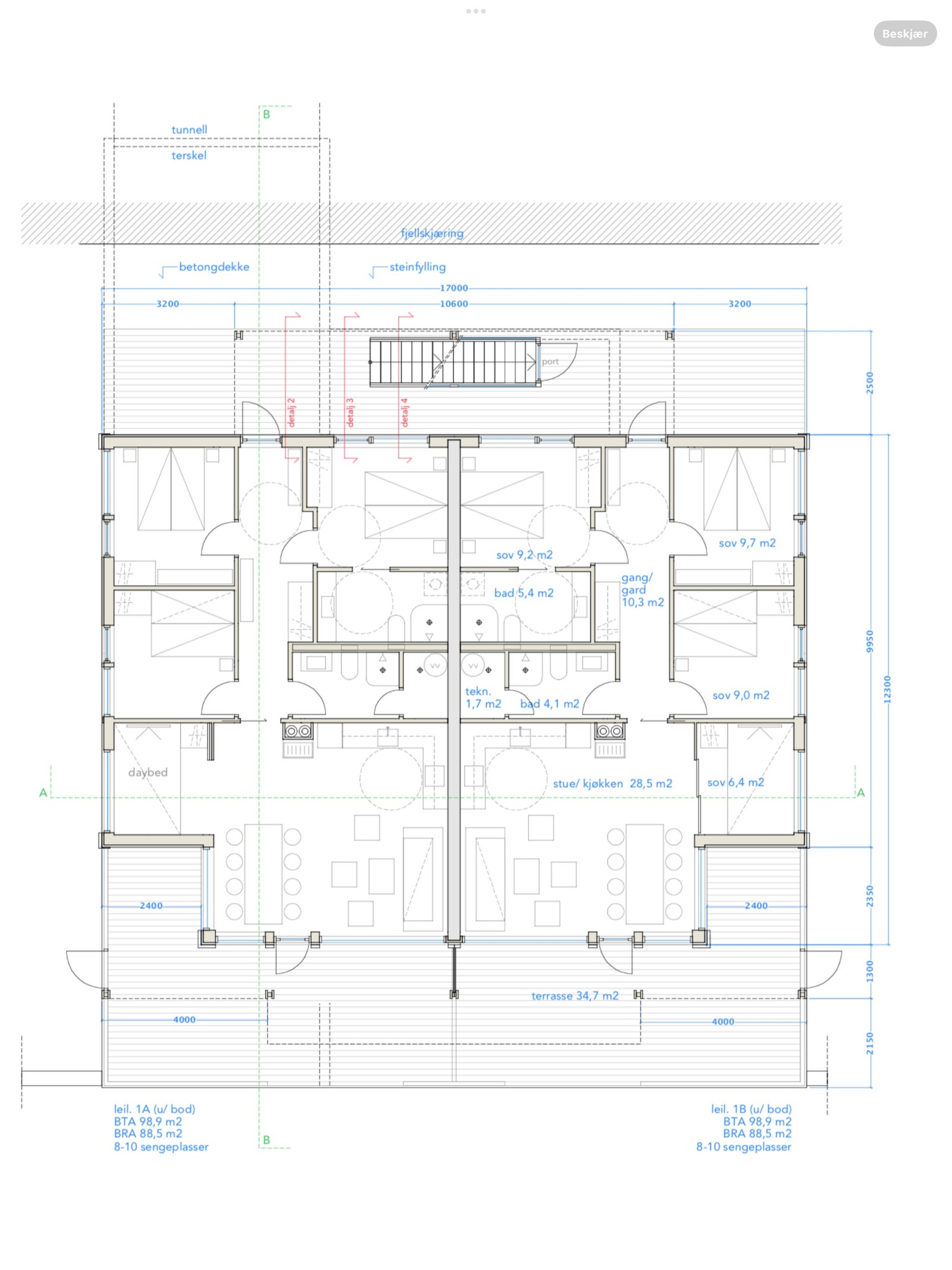 1.etasje leilighetene Galleribilde