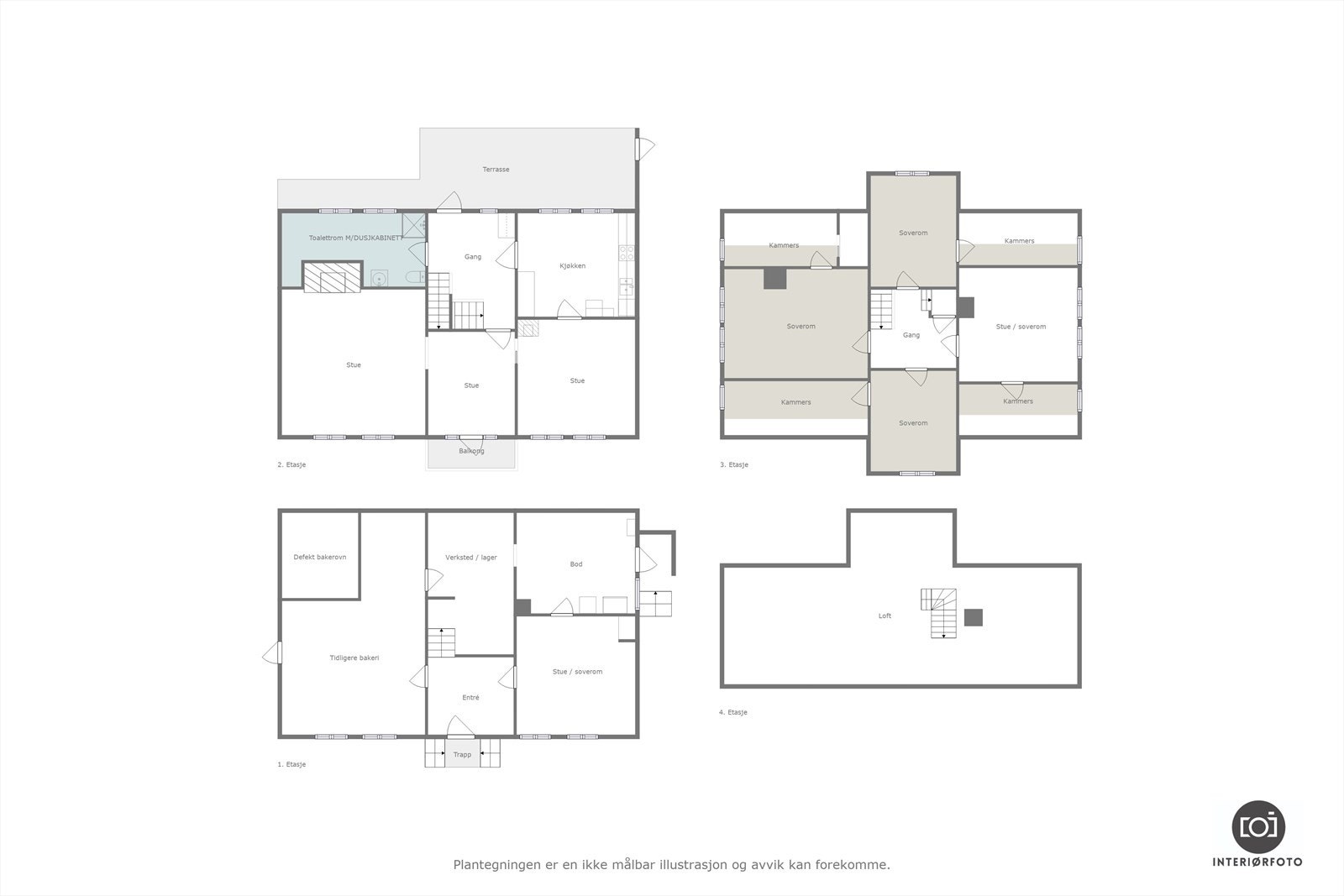 Plantegning Galleribilde