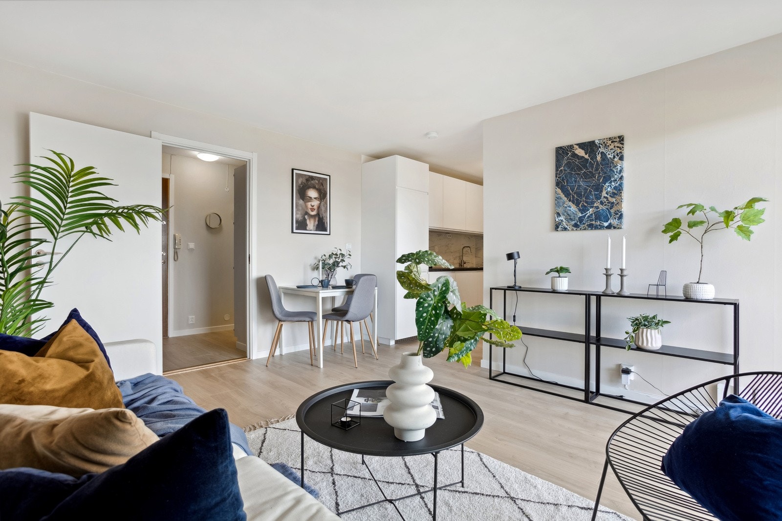 Flott og moderne stue Galleribilde