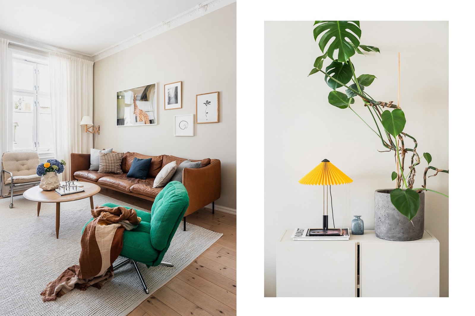 God plass for sofa, stuebord og annen innredning. Galleribilde