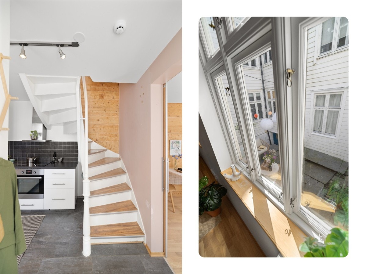 Vi går nå opp i 2. etasje Galleribilde