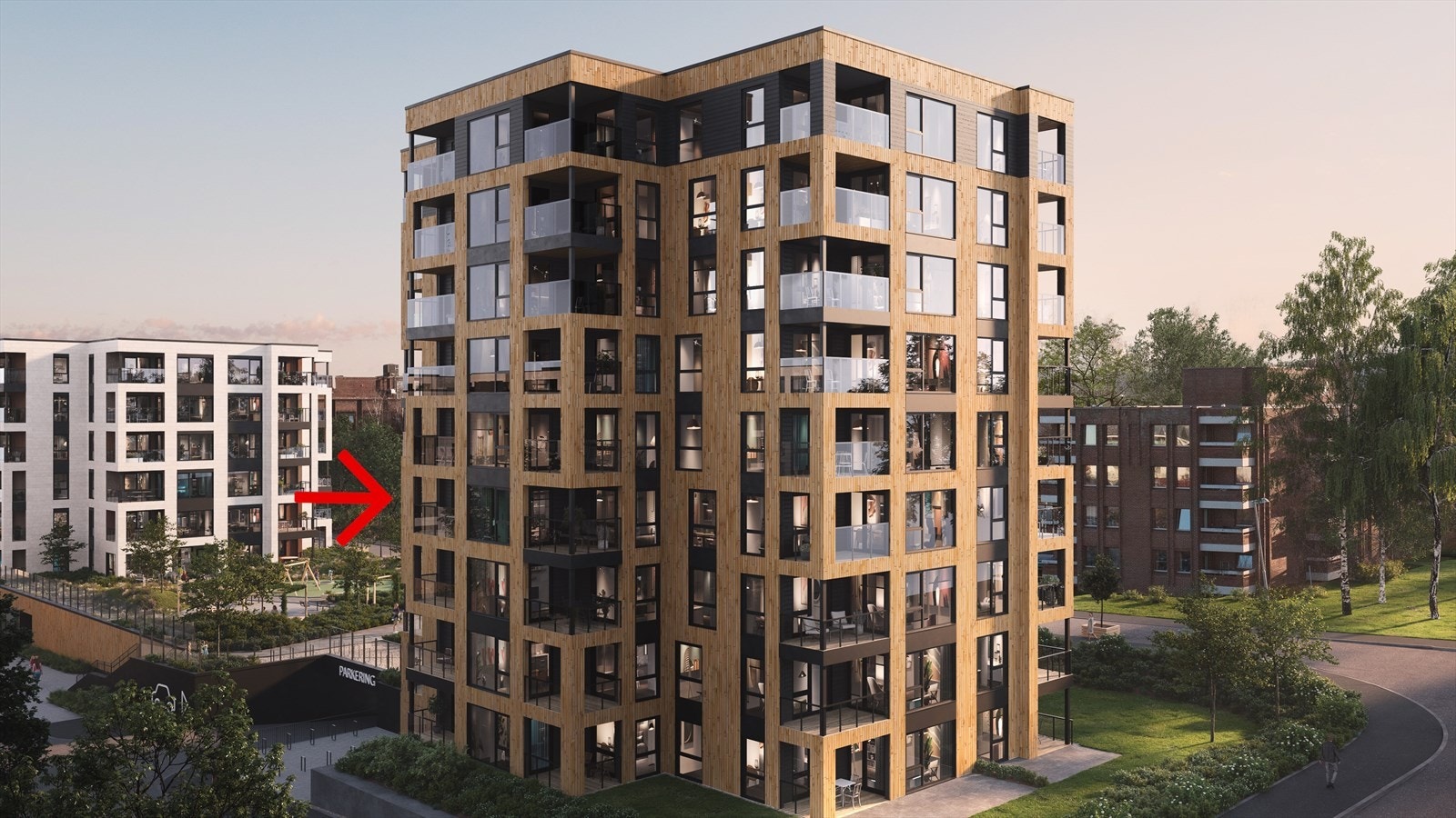 Velkommen til en effektiv 2- roms på Saupsta Torg! Galleribilde