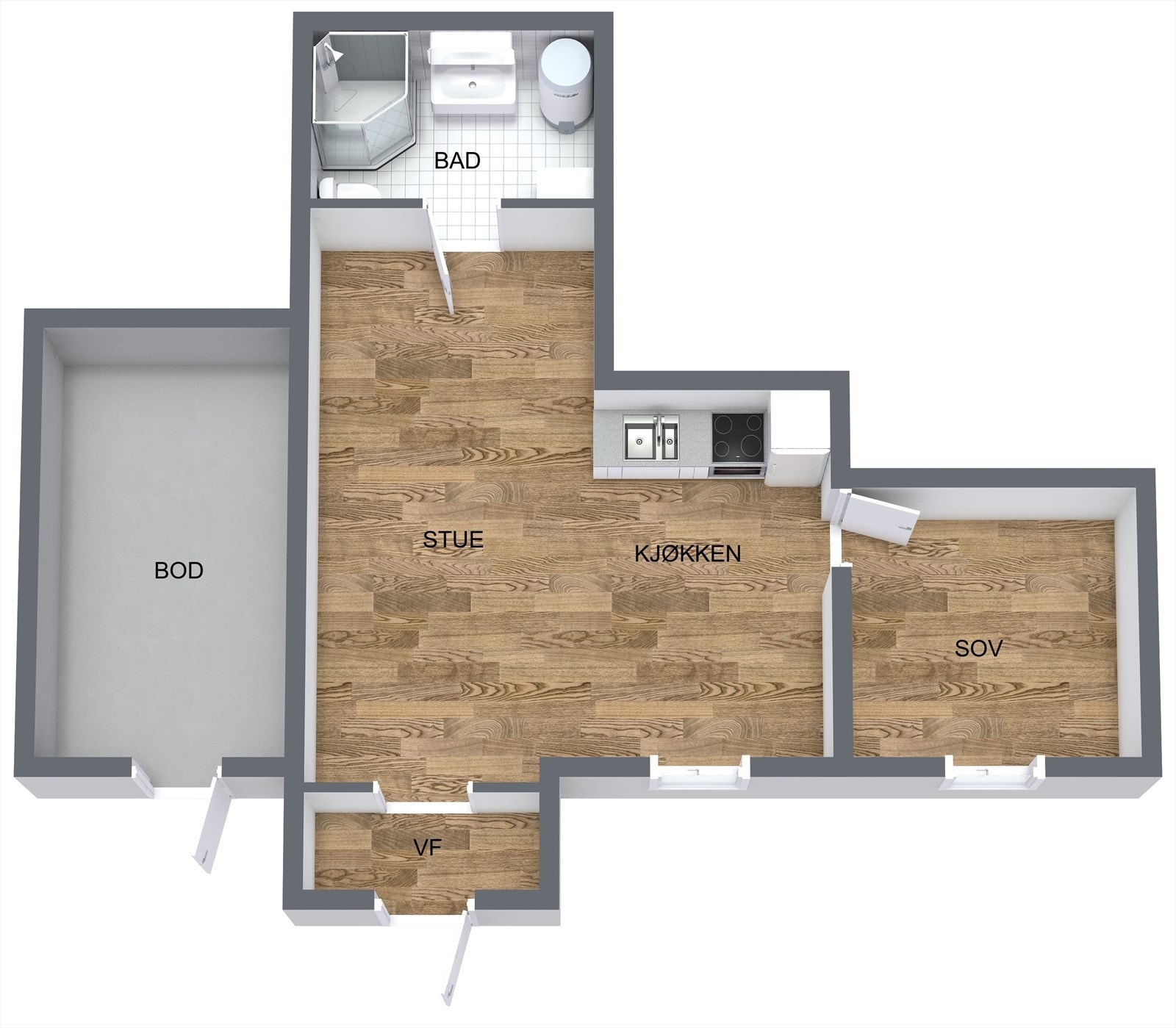 Plantegning Galleribilde