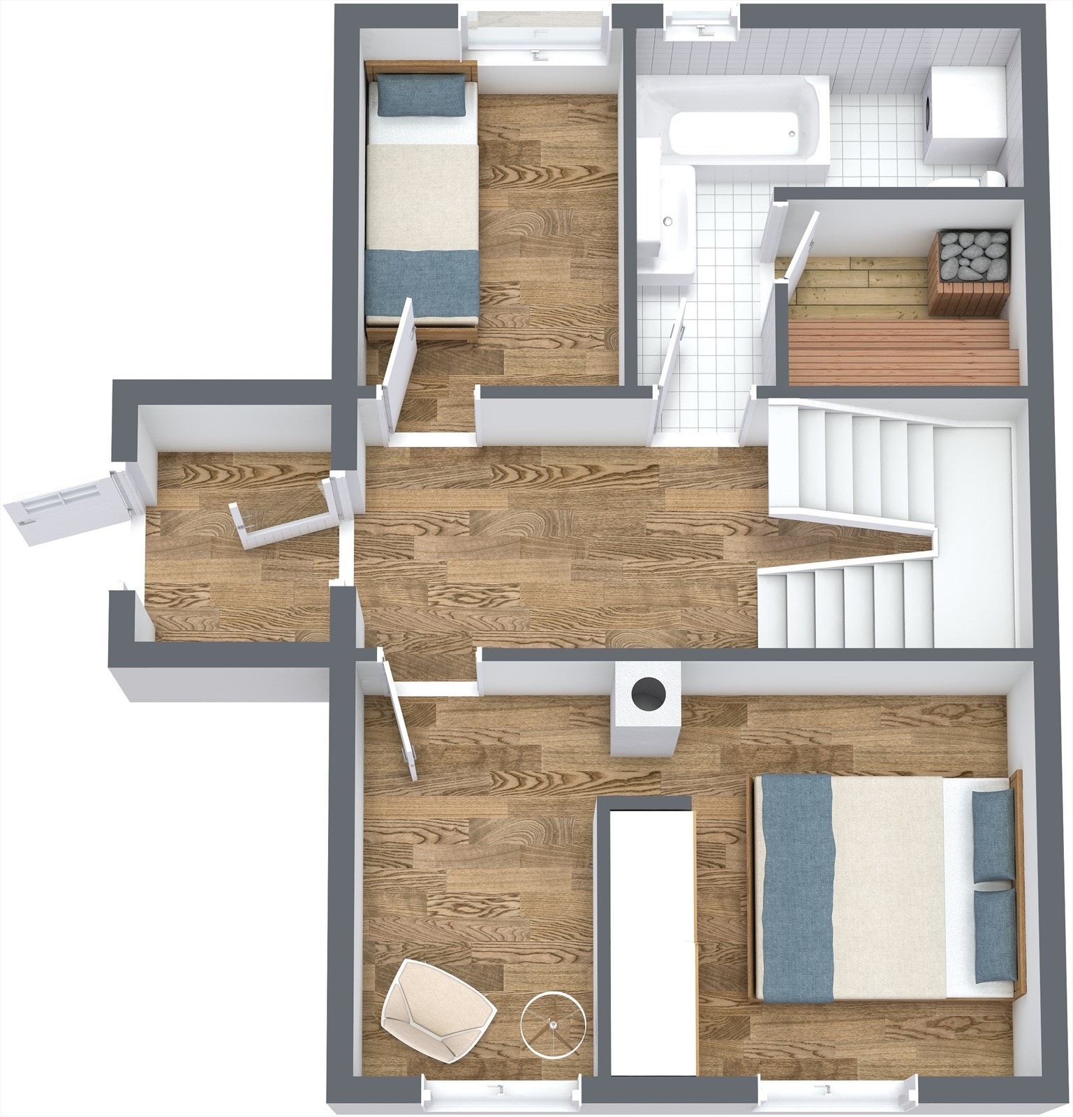 Plantegning 1. etasje Galleribilde