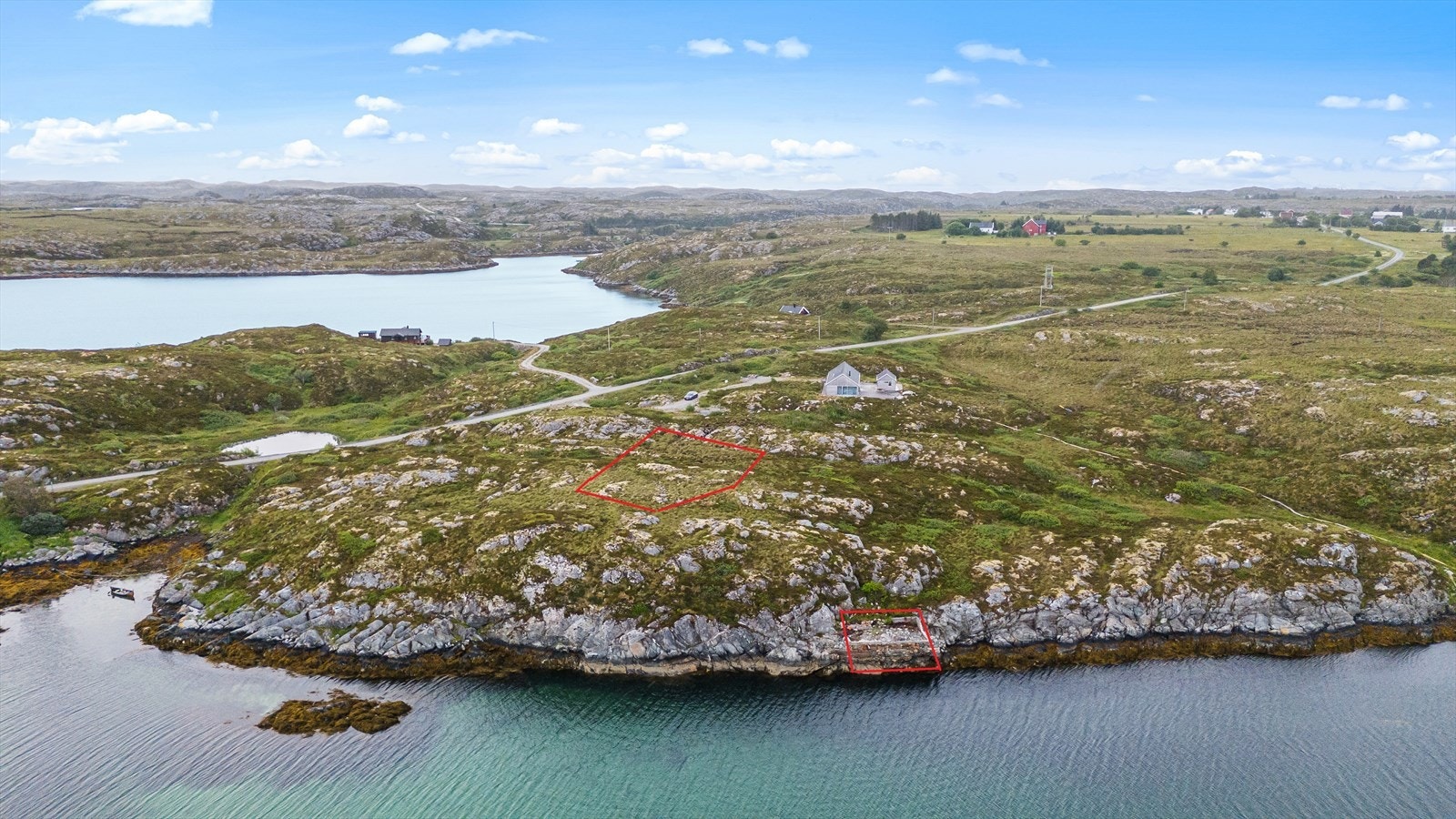 Velkommen til Kverva og disse to unike tomtene - Markering av ca. tomteareal. Avvik vil tilkomme Galleribilde