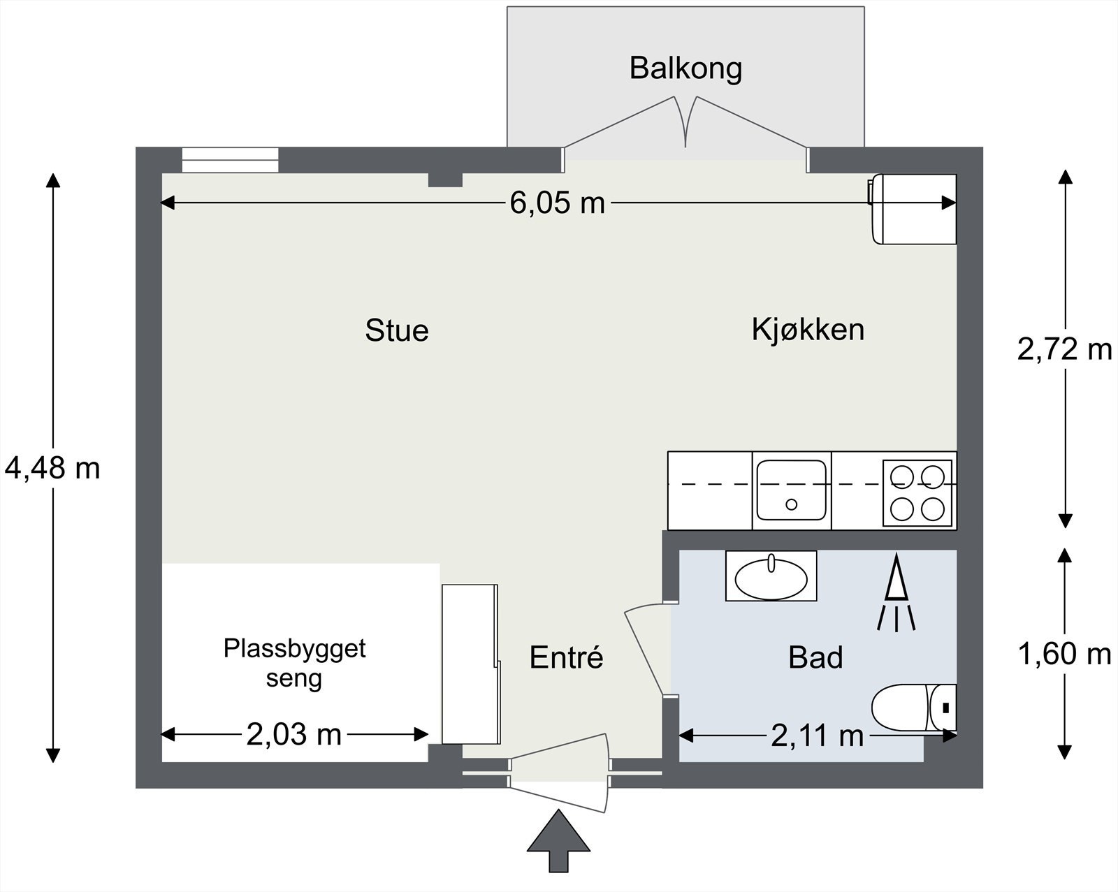 Plantegning til orientering. Galleribilde