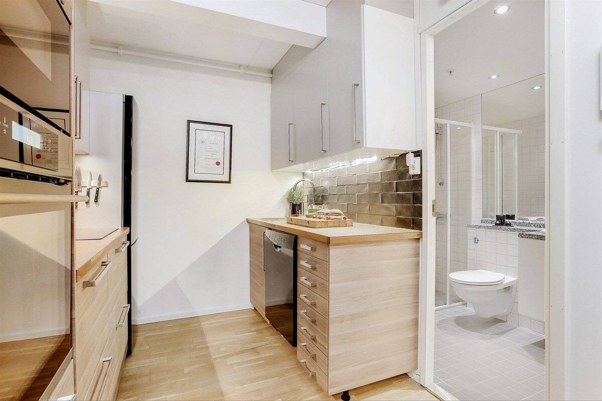 Velkommen til Skippergata 12B - En romslig 1-roms med smart planløsning i 4. etasje! Galleribilde