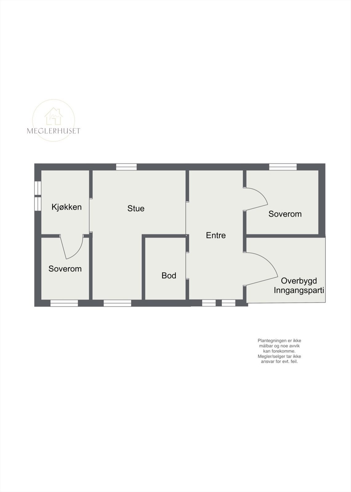 Plantegning fritidsbolig. Galleribilde