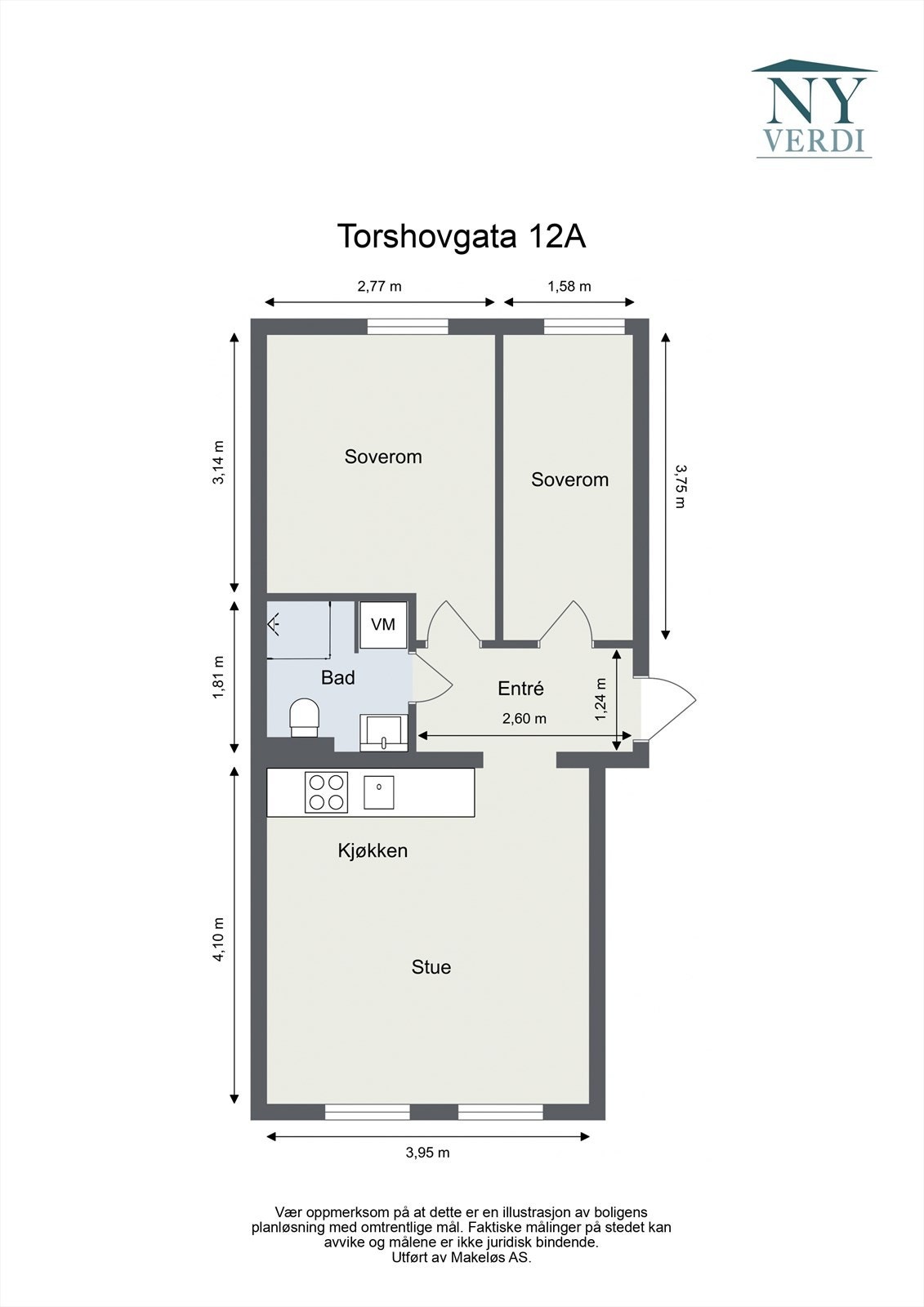 Du får plantegning tidlig slik at du får orientert deg Galleribilde