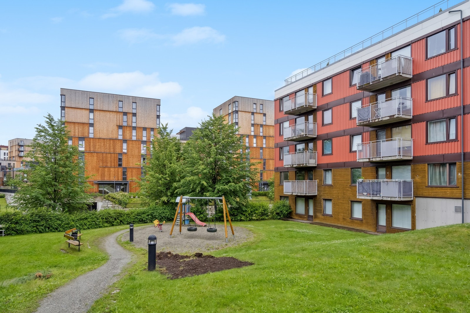 Leiligheten ligger like ved Lilleby. Galleribilde