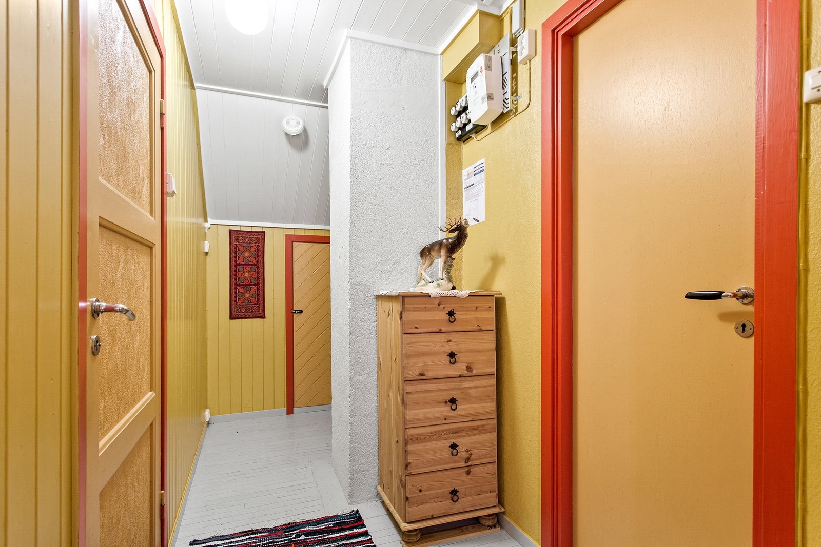 Loftetasjen består av loftgang og 3 soverom Galleribilde