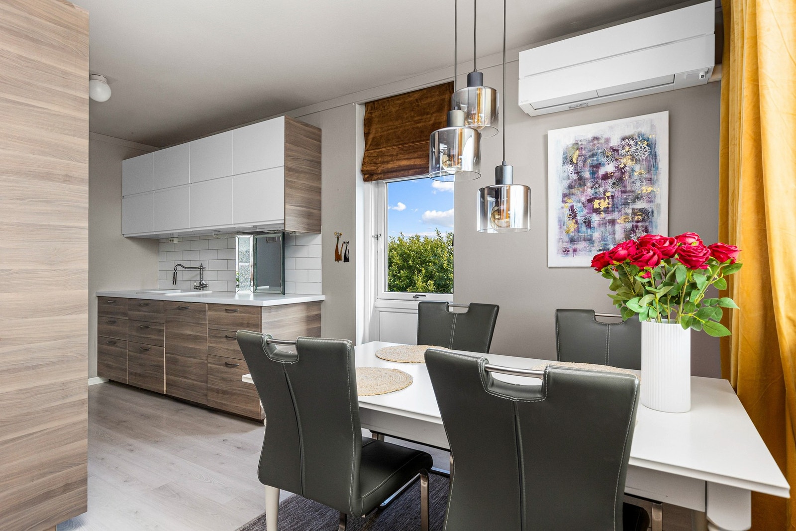 Kjøkkenet ble oppusset i 2018. Galleribilde