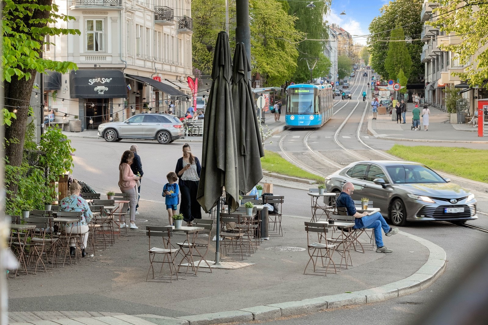 Bislett har et meget stort utvalg av hyggelige serveringsteder. Galleribilde