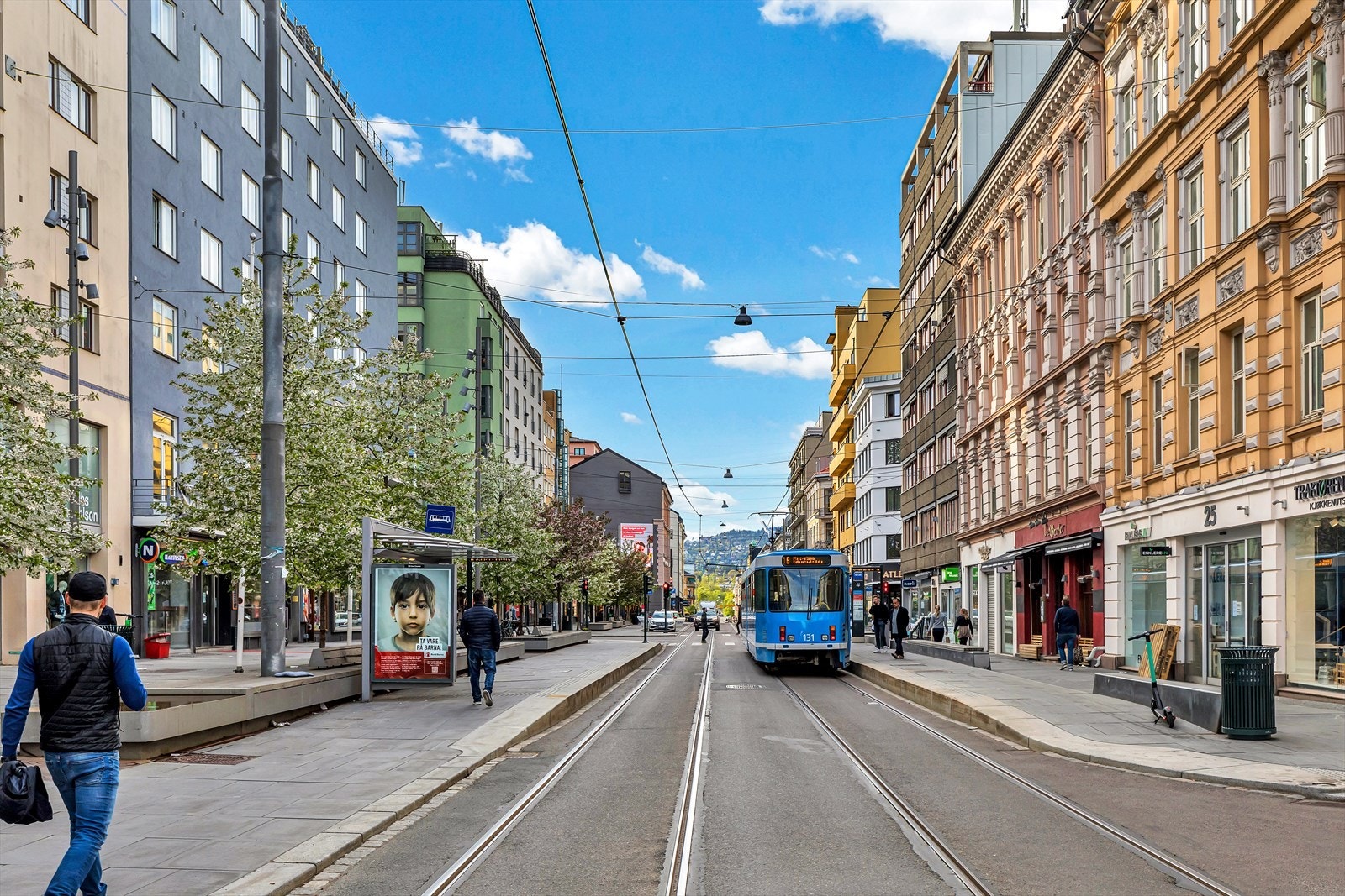 Bogstadveien er en kort gåtur unna leiligheten. Galleribilde
