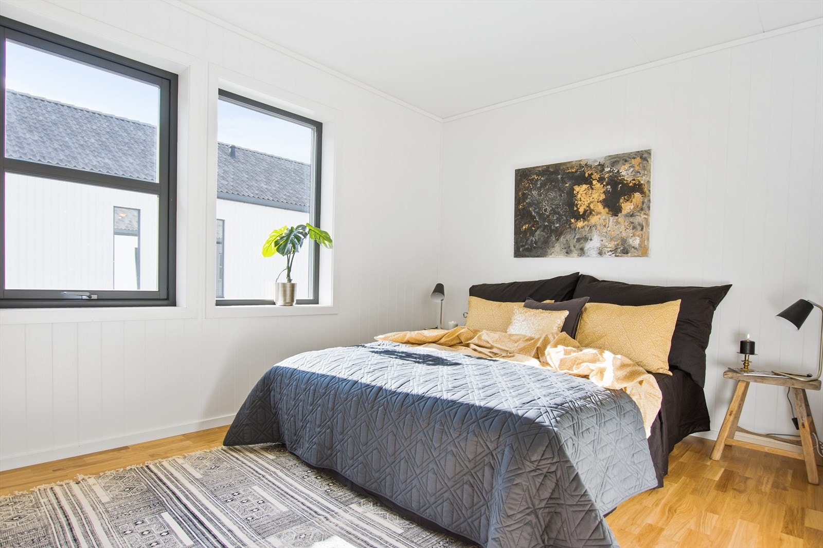 Slik kan du få det på ditt nye soverom. (Bildet er fra en tilsvarende leilighet levert av Gauldal Utbygging.) Galleribilde