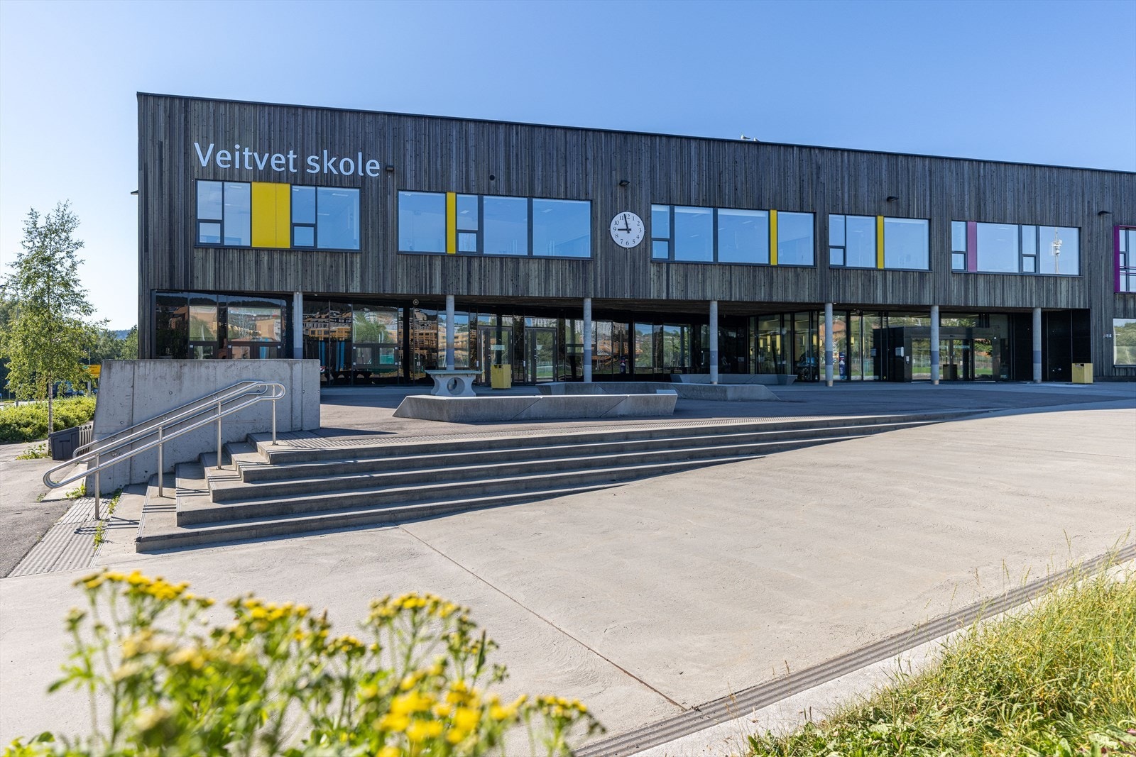 Veitvet skole ligger rett i området Galleribilde