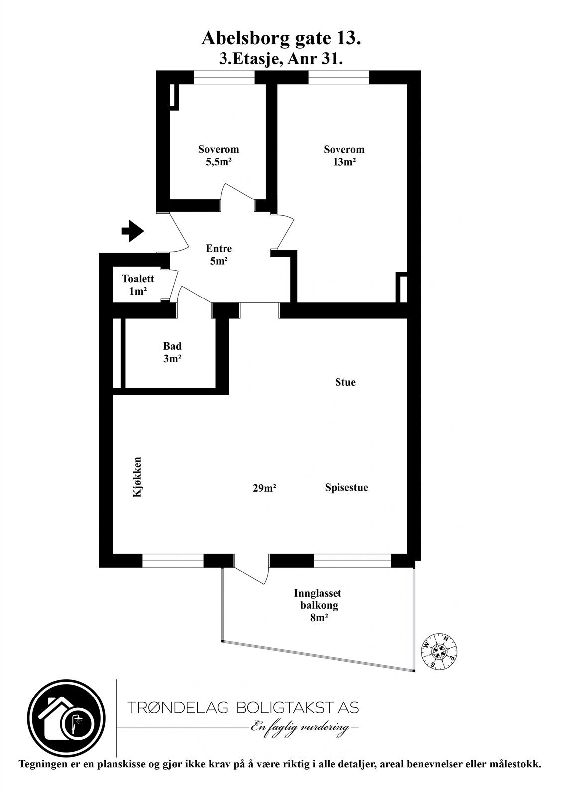 Planskisse Galleribilde