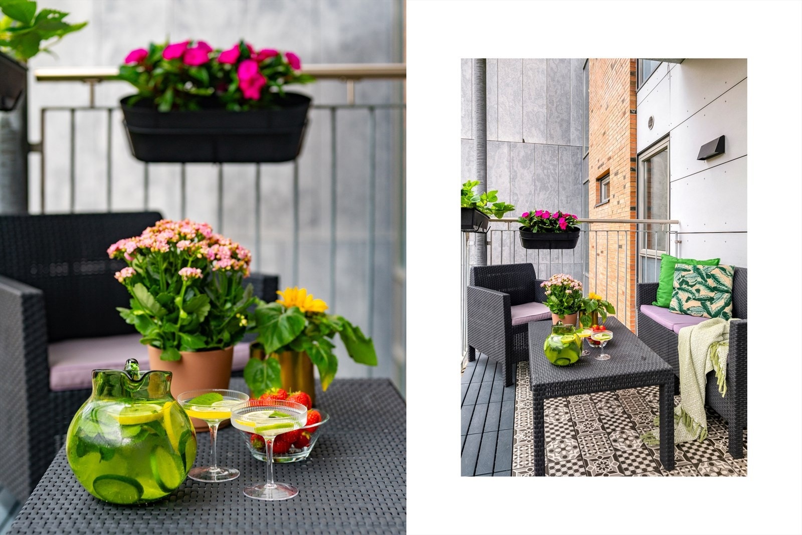 Størrelsen gir deg mulighet for en sittegruppe, grill og beplantning. Her trives både planter og mennesker. Galleribilde