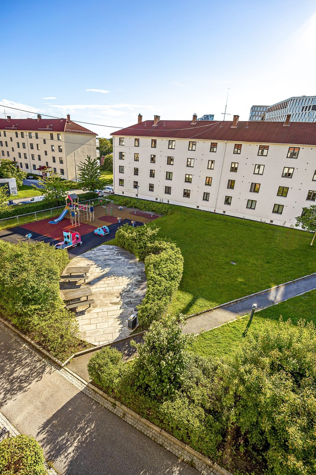 Fantastisk utsikt fra balkongen. Galleribilde