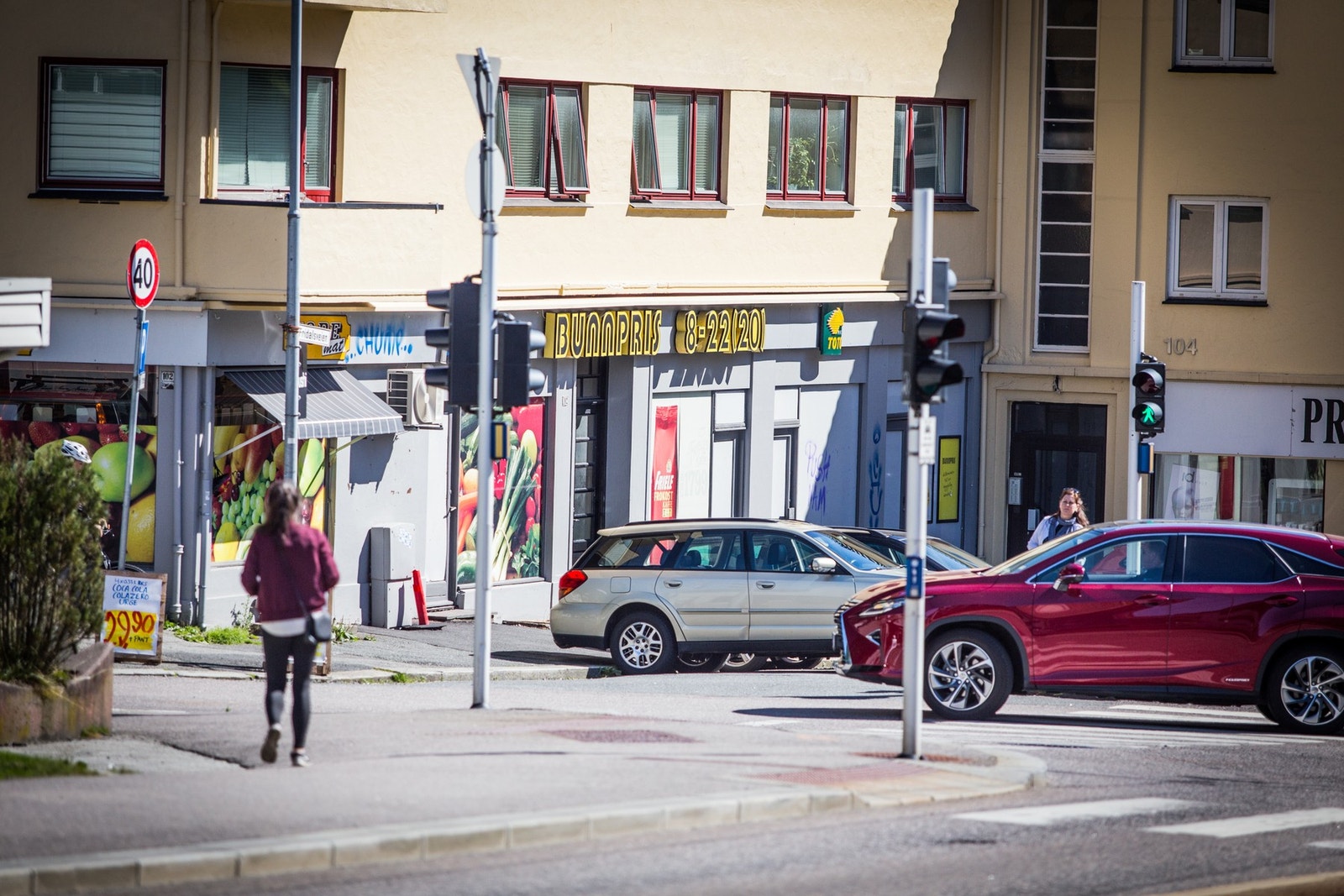 Gangavstand til flere butikker. Galleribilde