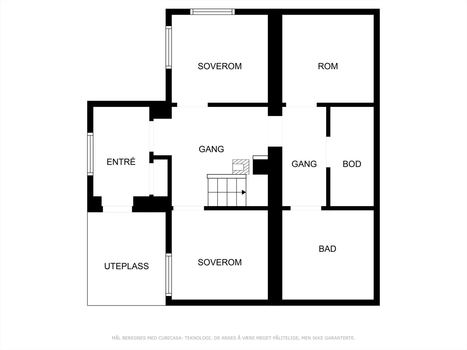 Plantegning sokkeletasjen - Her er det bod og klesrom Galleribilde
