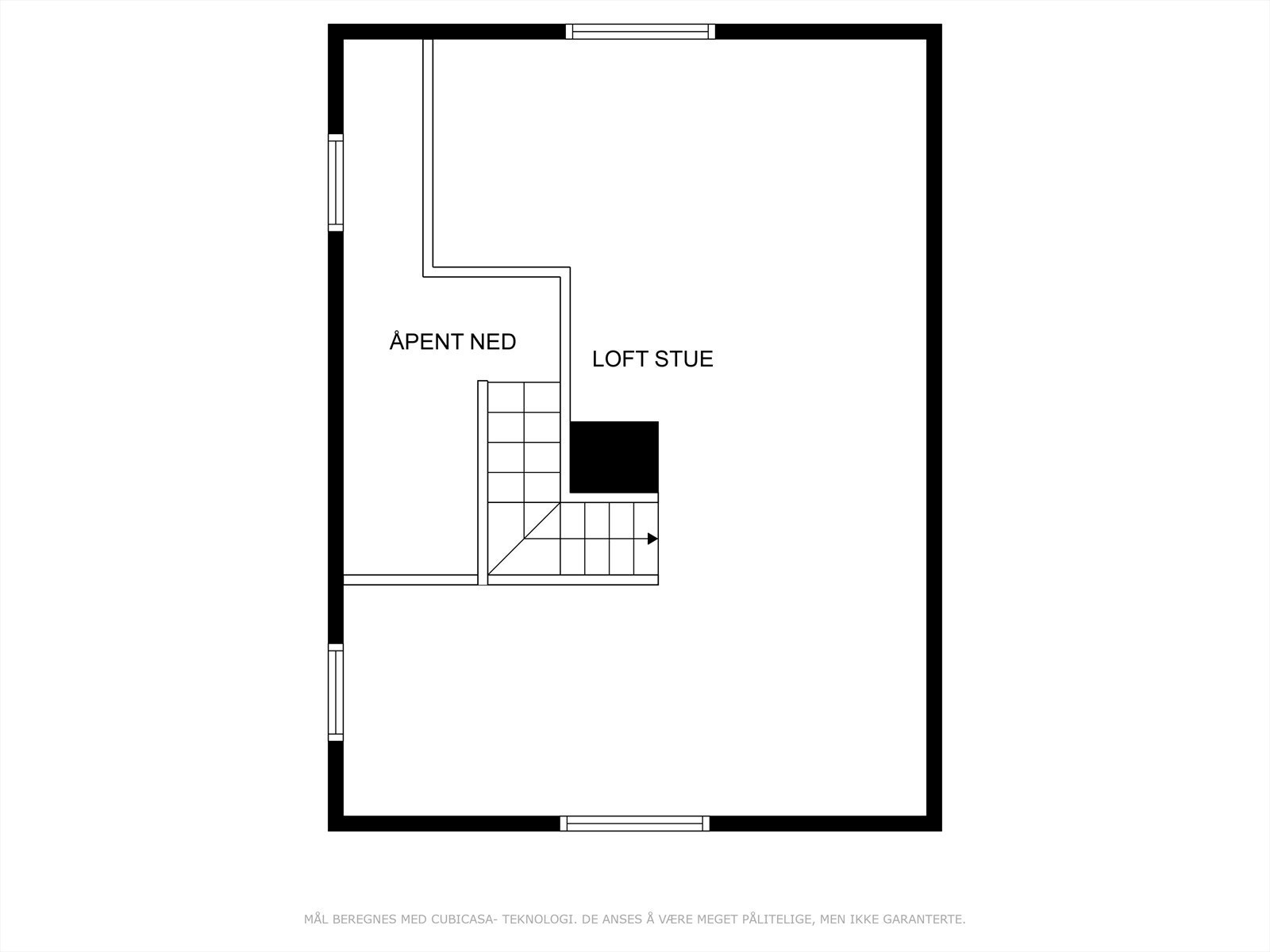 Plantegning loft Galleribilde