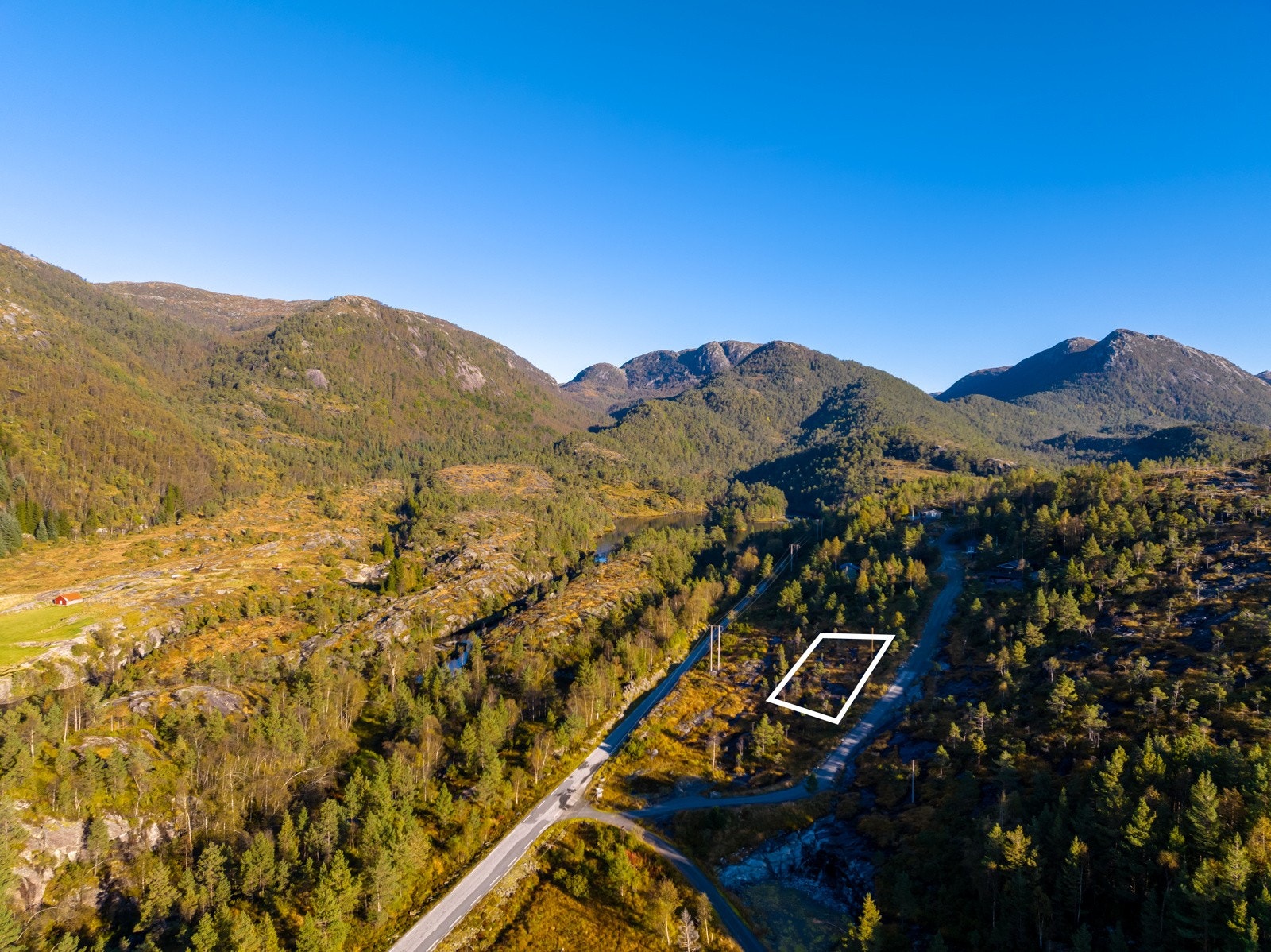 Illustrasjon av tomt (ikke nøyaktig målt. Galleribilde