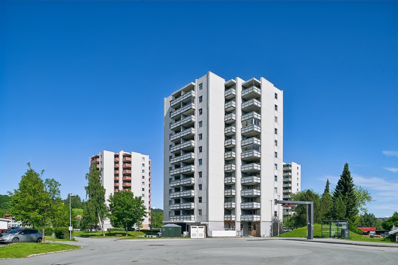 Fasadebilde av blokken. Galleribilde