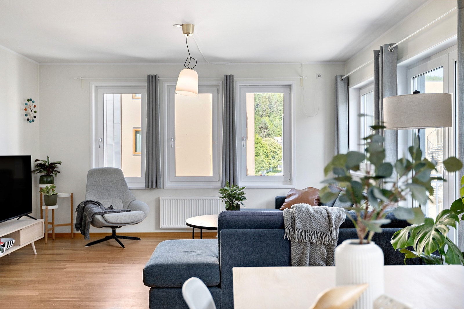 Med hjørneplassering er det ekstra vinduer som gir godt naturlig lysinnslipp Galleribilde
