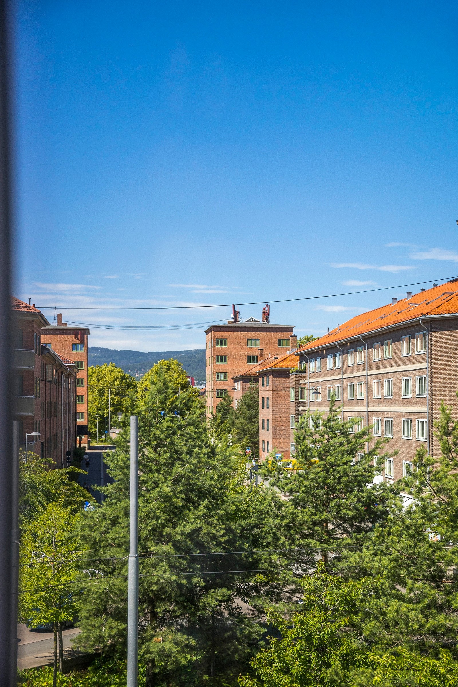 Leiligheten har utsikt over Carl Berners plass. Galleribilde
