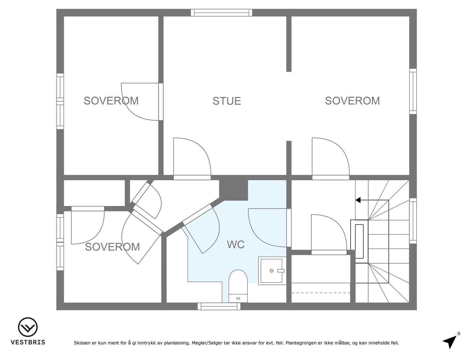 Plantegning loft. Galleribilde
