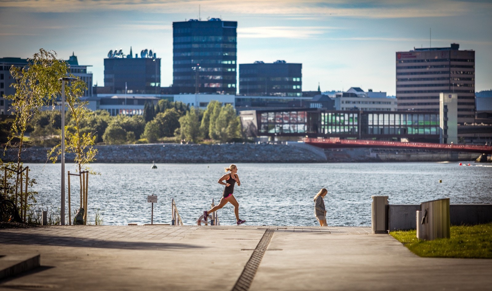 En går til sentrum på kort tid. Galleribilde