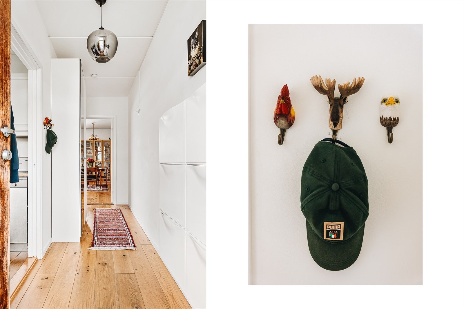 Entrèen fremstår lys og har gode muligheter for å henge fra seg yttertøy. Galleribilde
