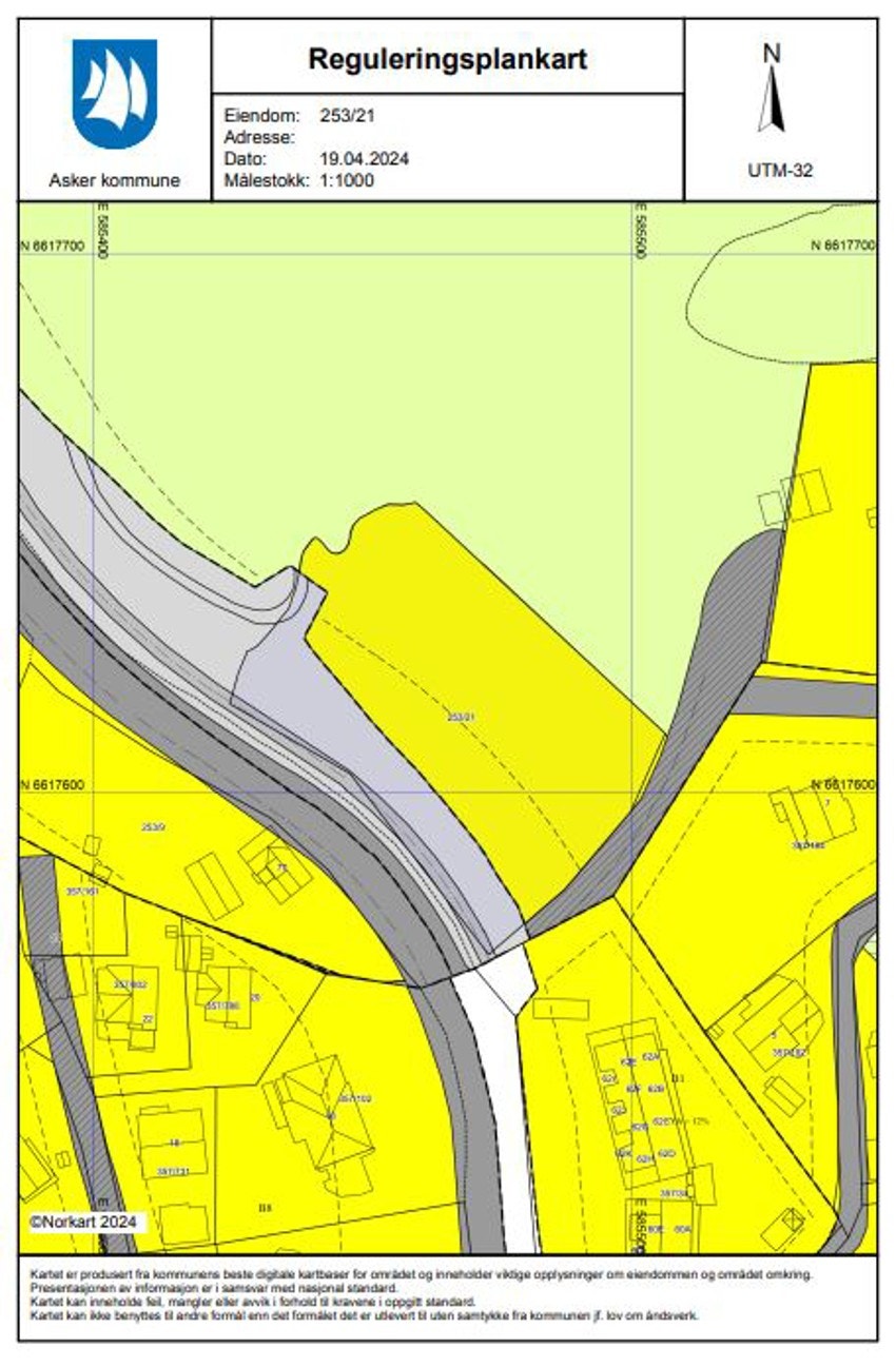 Reguleringskart Galleribilde