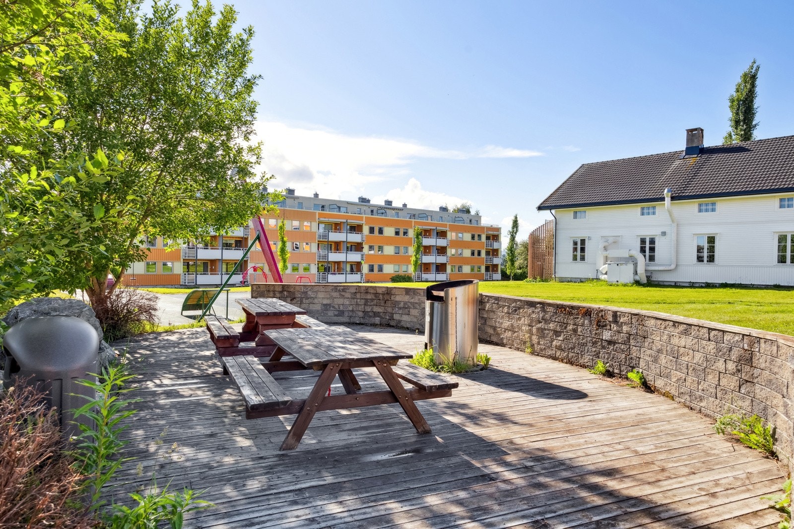 Borettslaget har etablert flotte uteområder til felles bruk. Galleribilde