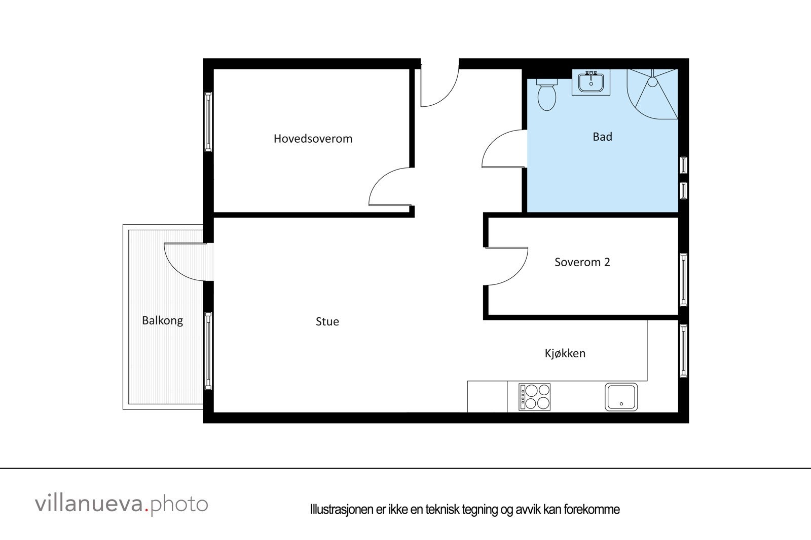 Plantegning - ikke målbar. Galleribilde