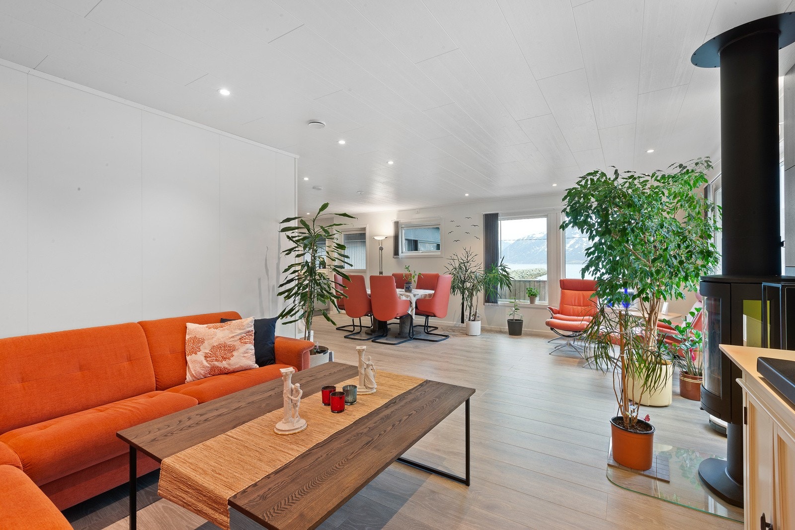 Hyggelig stuekrok for TV-kos. Galleribilde