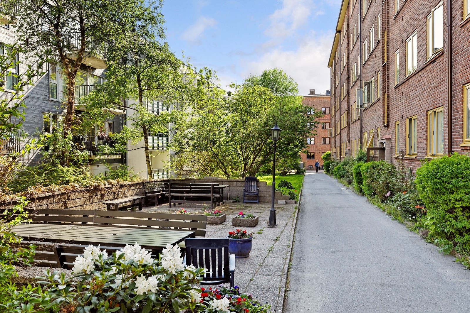 Borettslaget er godt opparbeidet og kan tilby koselig fellesområder Galleribilde