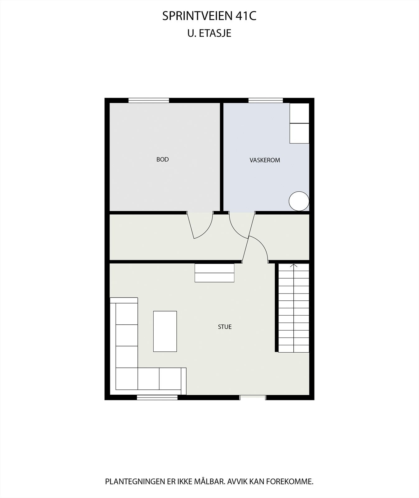 Plantegning av underetasjen Galleribilde