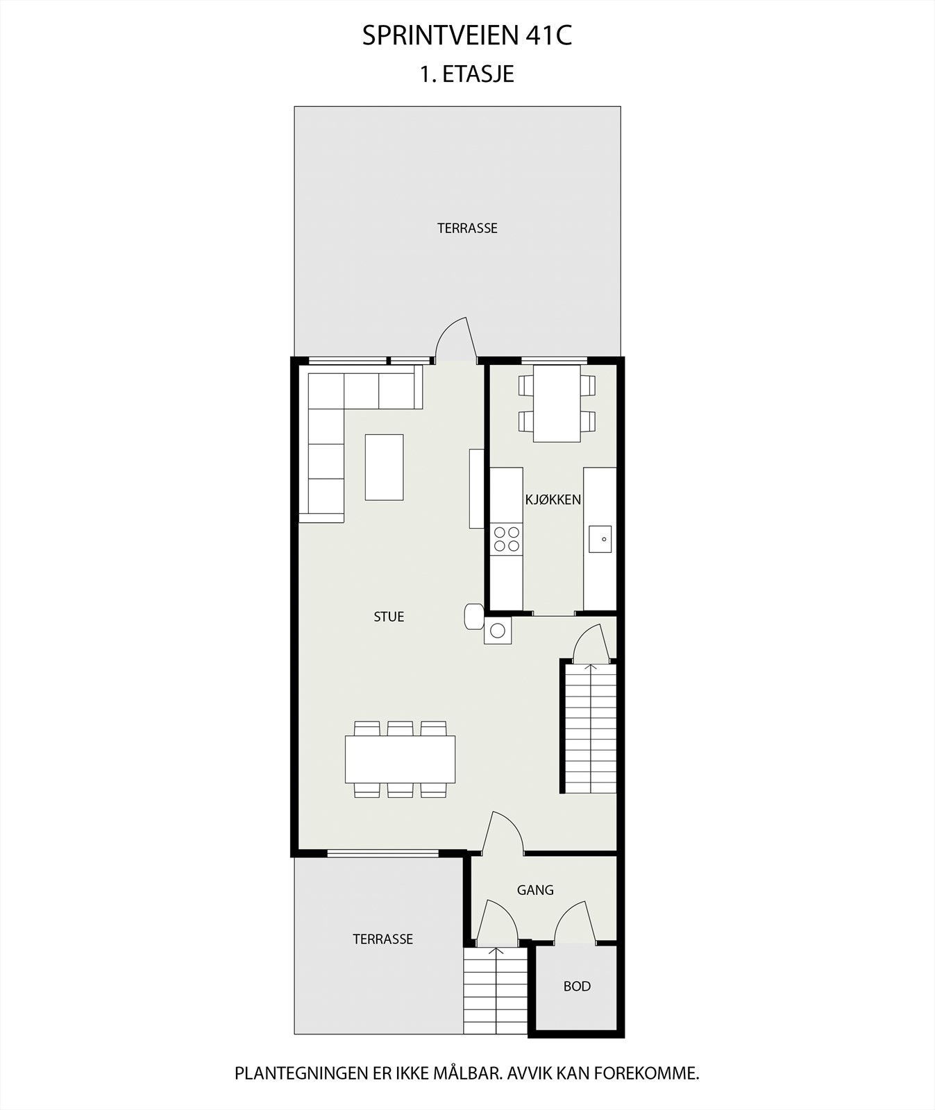 Plantegning av 1. etasje Galleribilde