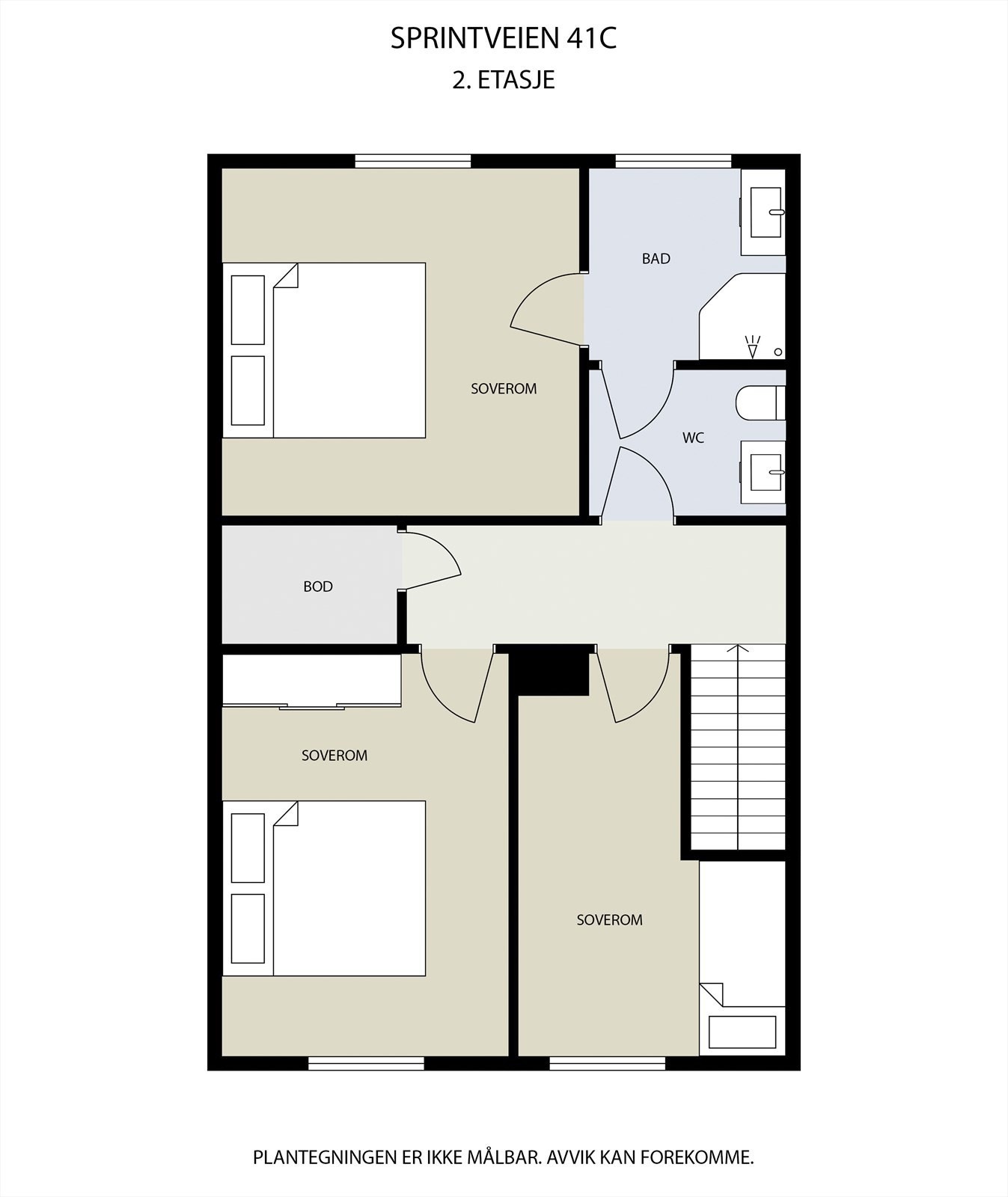 Plantegning av 2. etasje Galleribilde