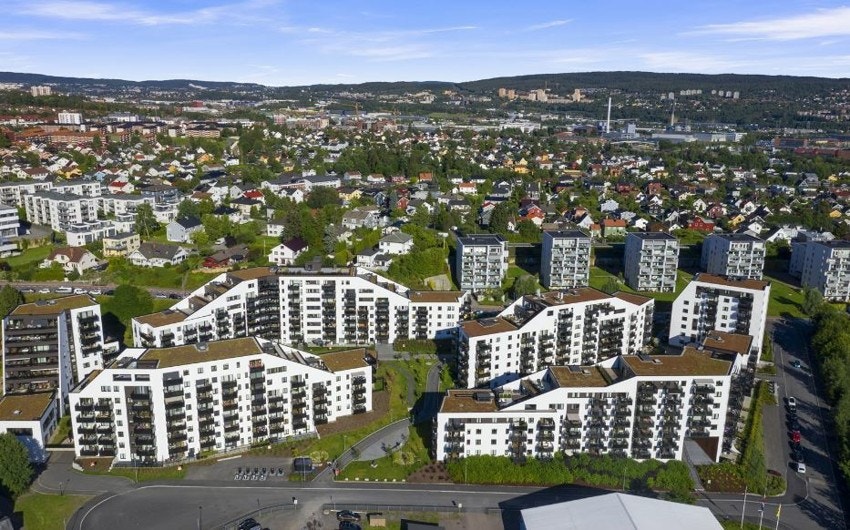 Oversiktsbilde av Nybyen Økern. Galleribilde