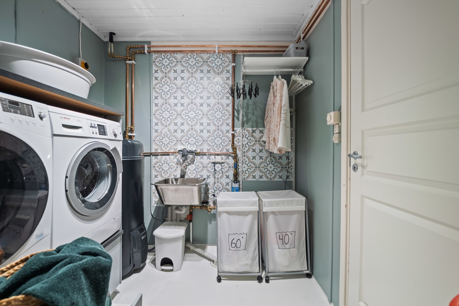 Vaskerommet ble oppgradert i 2022 med smartbereder Galleribilde