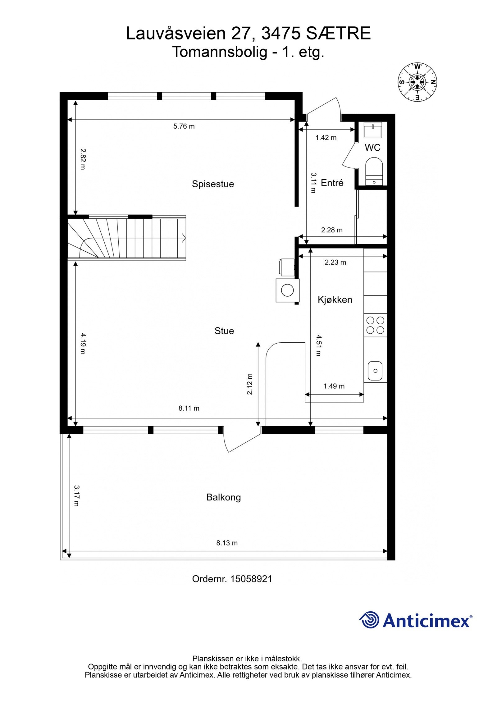 Plantegning 1.etasje Galleribilde